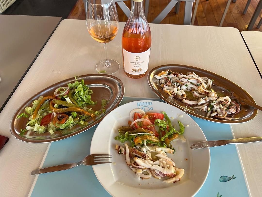 Combinação de mariscos